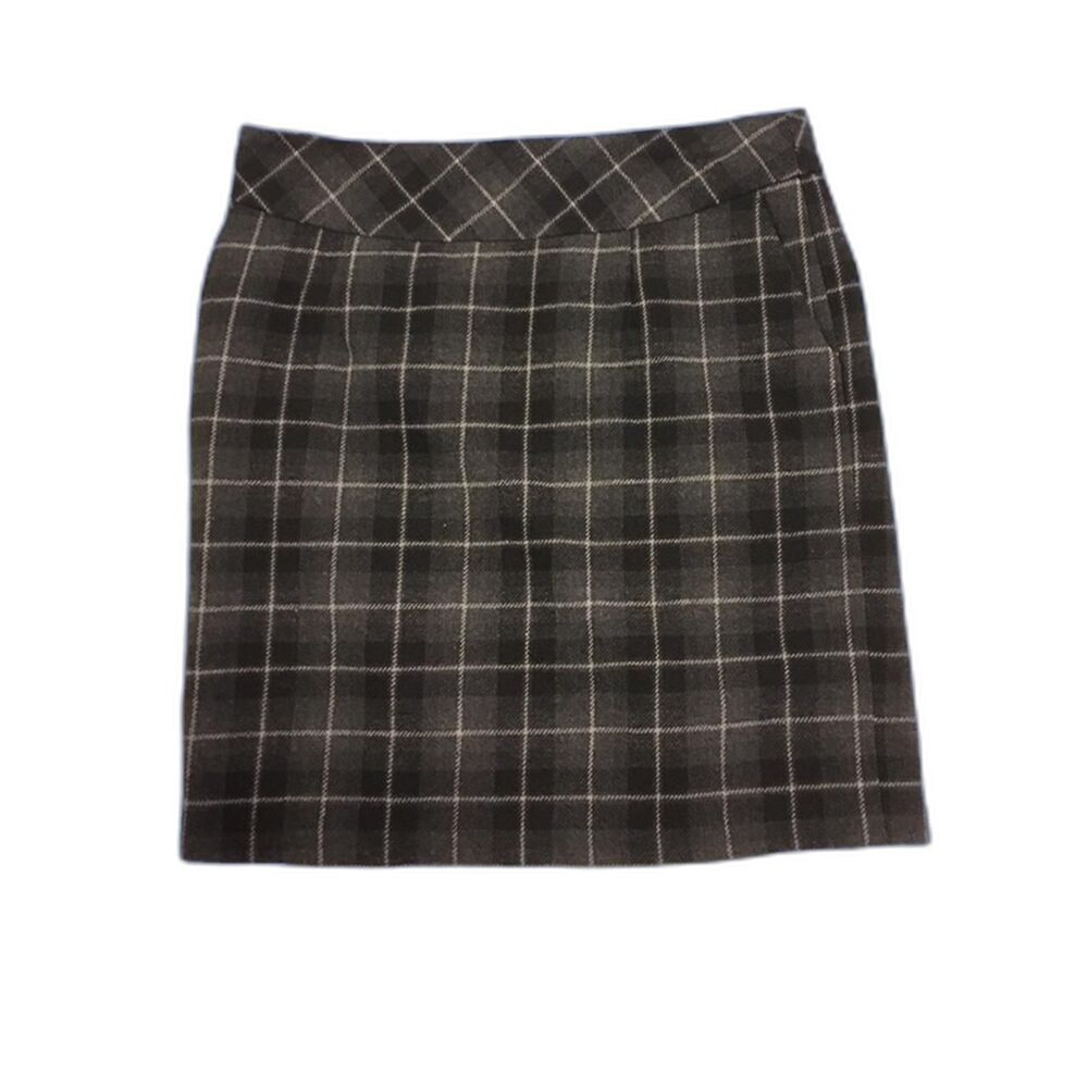 Architect Women's gray and Black plaid Skirt size 12